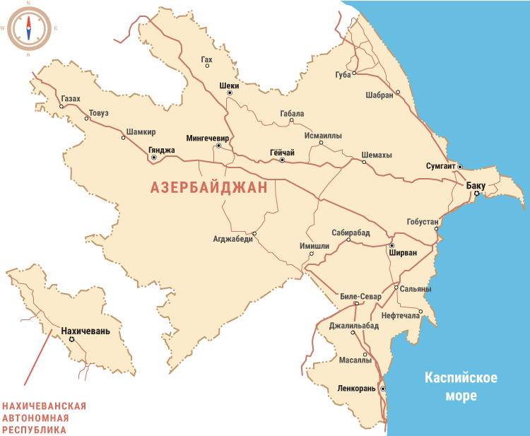 Путешествие по азербайджану маршрут