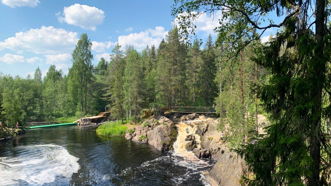 Водопад Ахвенкоски: карельская жемчужина